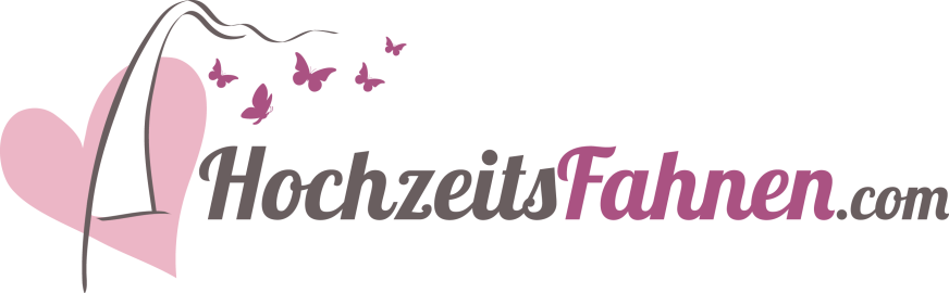 GartenFahnen Hochzeitsdekoration Wedding Eventfahnen Aussendeko Sektempfang